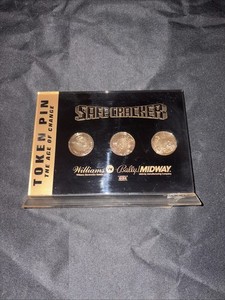 SAFECRACKER BY BALLY, STAND UP TOKENS PROMOTION DISPLAY TOKEN PIN Pinball Rare