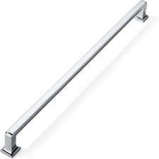 Polished Chrome Cabinet Pulls 18" - Sleek Bar Handles for Kitchen  Drawers