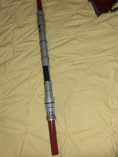 Hasbro 2006 Star Wars Darth Maul Double Bladed Electronic Lightsaber TESTED WORK