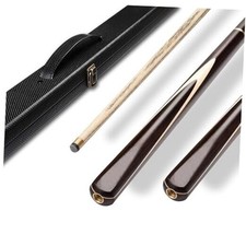 Handmade Wooden 3/4 Joint Pool Cue, 57" 19oz Sandalwood and Maple Wood Dark Red