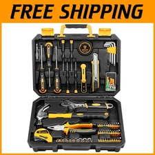 Complete 100-Piece Handy Tool Set with Multi-Functional Tools for DIY Projects