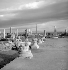 Tunisia Terrace of an ancient roman villa Bay of Carthage antiquar- Old Photo
