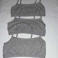 Fruit Of The Loom Girls Bra 3 Pack Cotton Spaghetti Strap Style 94021A Size 38