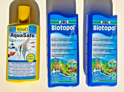 JBL Biotopol 2x 500 ml 1000ml Wasseraufbereiter 2000 Liter Tetra AquaSafe 500 ml