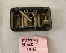 Holley Carburetor Metering Block 1942 Vintage Used