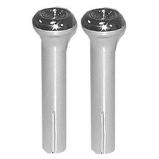 Plastic Door Lock Knobs Smooth Chromepair - 4021-491-70p