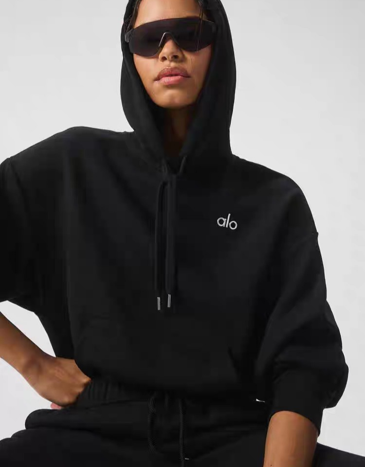トップス Alo Hoodie Black L ( last 1) ALO Black Hoodie – Casual & Comfortable | eBay