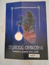 Mystical Creations 20" Gargoyle Corner Wall Lamp NIB More Pics Ask Me