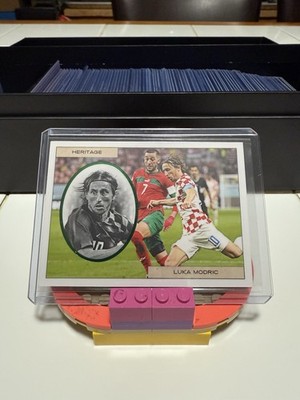 2023 Futera Heritage Luka Modric Error Card /24 -Didier Drogba Back   Rare 14/24