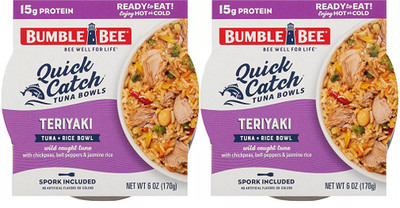 Bumble Bee Quick Catch Tuna & Rice Bowl Teriyaki 2 Pack