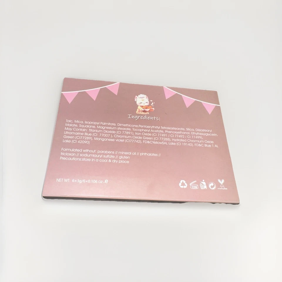 Brand New Nekoyaniri’s Bakery Contour Palette – 6-Shade Cute Anime Makeup Set - Image 4 of 4