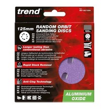 Image of TREND 125mm orbital sanding discs 120g pack of 10 Brand new