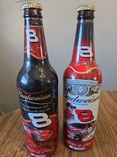 Dale Earnhardt Jr. #8 Budweiser NASCAR Beer Bottle 1 Pint, 6 oz (Empty)