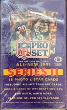 FACTORY SEALED BOX 1991 NFL PRO SET SERIES II trading cards