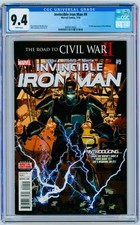 Invincible Iron Man #9 CGC 9.4 White Pages NM 1st Riri Williams App No Reserve!