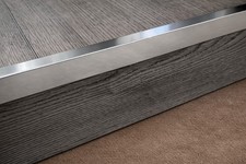 CHROME CORNER STAIR NOSING 15mm STRONG ADHESIVE COVERSTRIP/PLATE