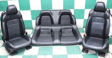 -bag 19 Mustang Vert Black Leather Heat Cool Power Buckets Backseat Seats Set -bag 19 Mustang Vert Black Leather Heat Cool Power Buckets Backseat Seats Set