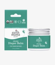 Earth Mama Baby Organic Non-GMO Diaper Balm for Tender Behinds, Zinc-Free, 2 fl