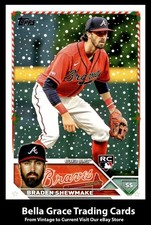 2023 Topps Holiday Braden Shewmake #H117 Atlanta Braves Rookie MLB Baseball 