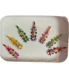 Indian Bollywood Bindi Body Jewel Self Adhesive, Crystal Forehead, Face Jewels