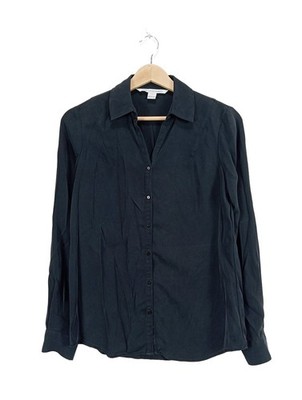 DIANE VON FURSTENBERG Hemd-Bluse Damen Bluse Gr. DE 34 blau Casual-Look