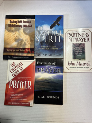 Lot 5 Books On Prayer Maxwell, Bounds, Gills, Murray, Lawerence Trade-Paper
