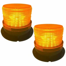 2x 24 LED Amber Forklift Beacon Strobe Lights Safety Warning Flashing 12V-24V