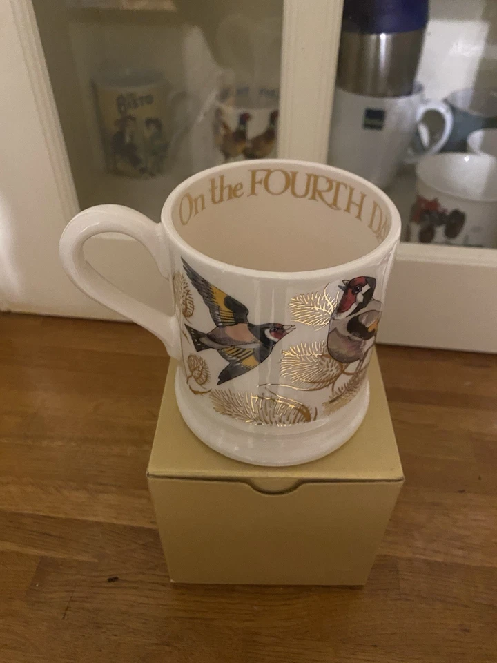Emma Bridgewater 12 Days Of Christmas Four Calling Birds Mug First New Boxed - Image 2 of 3