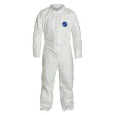 Disposable Coverallss, Collared Coverall, 6XL, Tyvek R 400, Open Wrist, Open