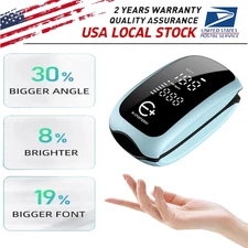 Upgraded Blood oxygen level, heart rate monitor, finger clip pulse monitor NEW