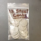 New ListingLincoln Wheat Steel Cents 1943 Circulated Lot of 15 Small Cent Coins