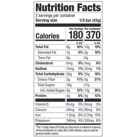 Gluten Free Superfruit Protein Snack Bar 12 Count Nutrient Packed Meal Replac... - Image 3 of 3