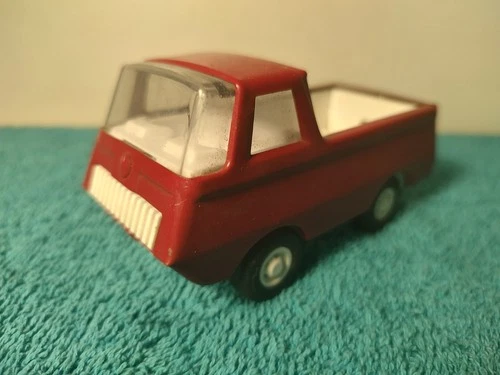 Vintage 1970's Mini Tonka Pressed Steel Pickup Truck - Red - 4-1/2" Long