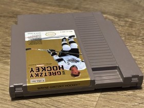 Wayne Gretzky Hockey White Jersey Variant Nintendo Nes Cleaned Tested Authentic