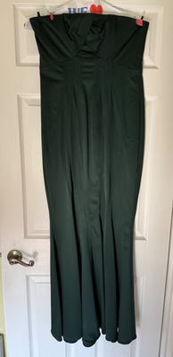zac posen emerald green dress Zac Posen Emerald Green Gown size 10