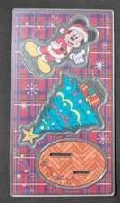 Daiso Christmas Acrylic Stand Mickey Chip & Dale  PreOwned, Unopened