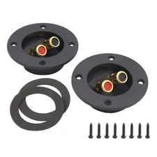 2-Way Speaker Box Terminal Cup Round Spring Loaded Connector for Subwoofer