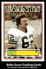1983 Topps John Hill #115 New Orleans Saints NFL Football