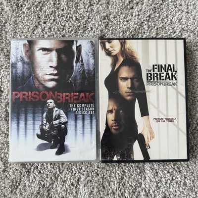 Prison Break DVD Lot Season 1 Complete 6 Disc Set and The Final Break Movie