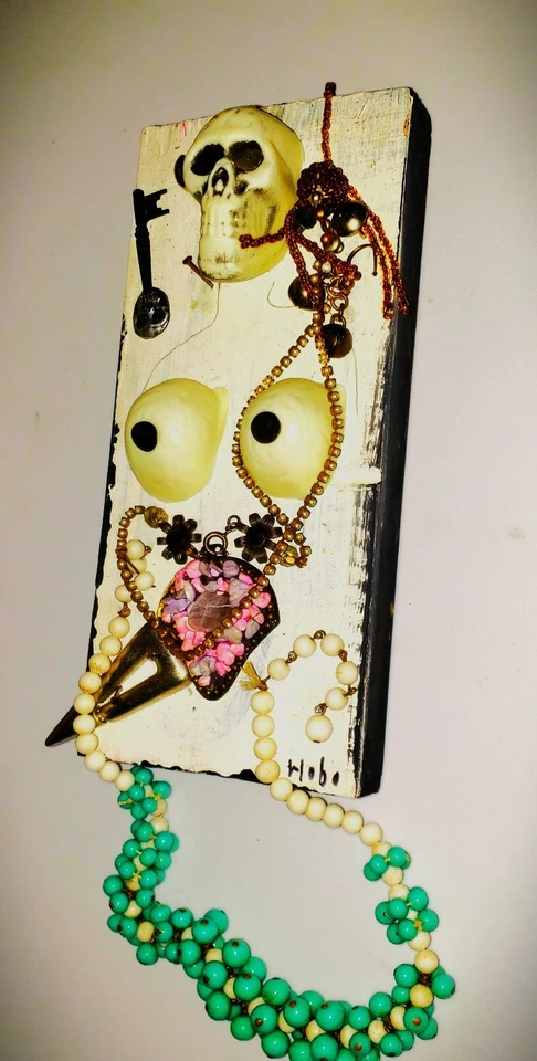 HOBO Original Medios Mixtos Llave Calavera Arte Joyería Escultura Urbana Inversión Pop Foto 2 de 3