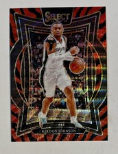 2024-25 Panini Select Keldon Johnson Tiger Prizm San Antonio Spurs #58