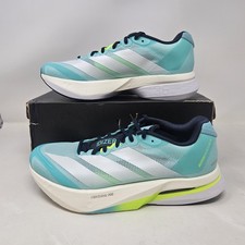 Adidas Adizero Boston 13 'Aqua Lemon' Zapatos para Correr / JS4945 / Para Hombre Talla 7.5