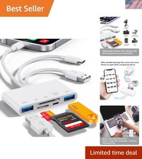 5-in-1 Memory Card Reader, USB OTG Adapter  SD Card Reader for i-Phone/i-Pad...