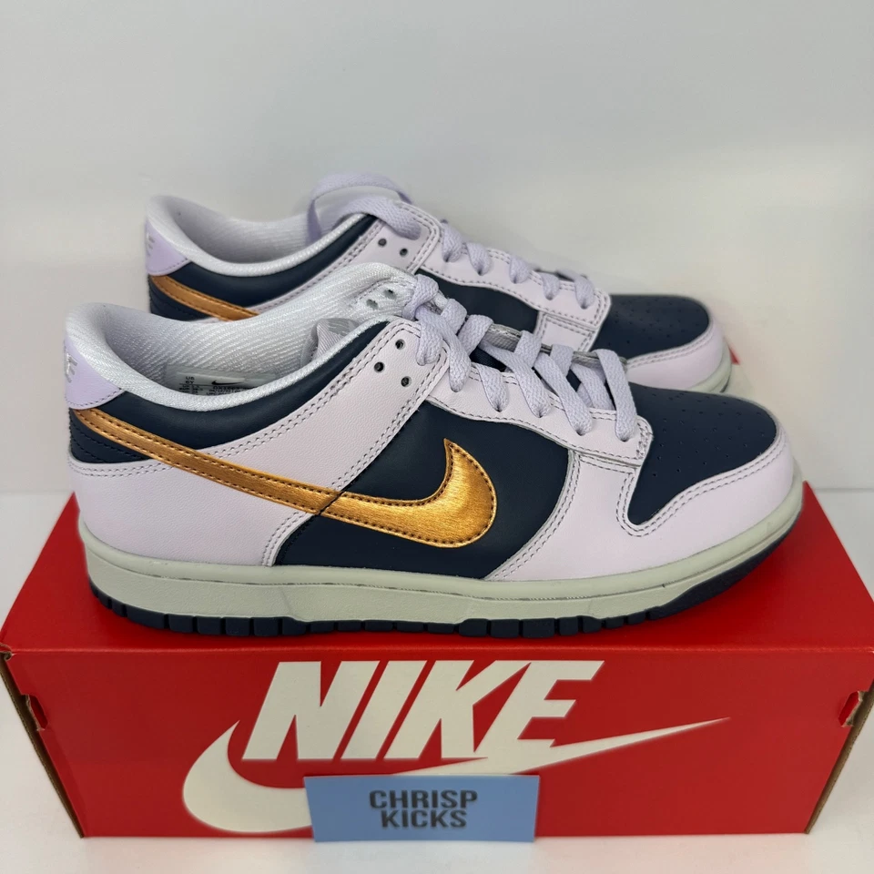 Nike Dunk Low SE Cobre Swoosh DX1663-400 Azul Violeta Metálico GS/Mujer Tallas Foto 2 de 4