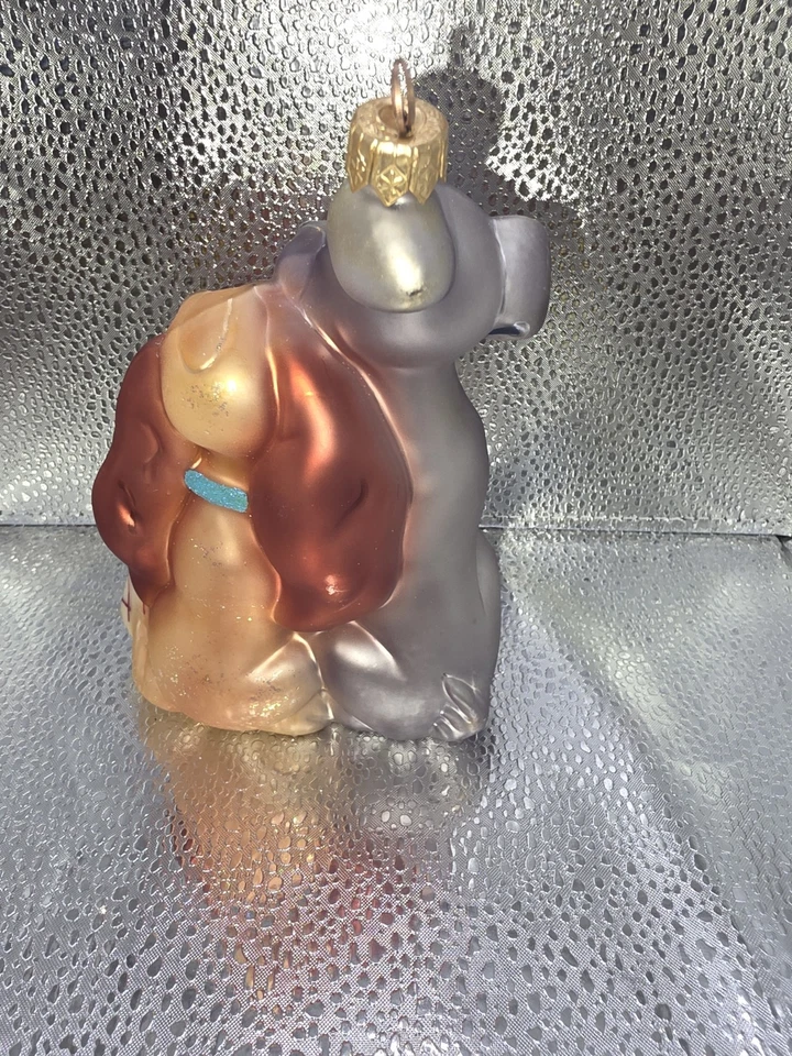 Christopher Radko Disney Ornamento Dama y el Vagabundo Edición Limitada Raro Foto 2 de 3