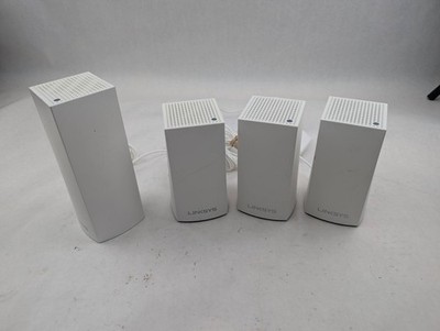 Linksys Velop AC4600 Tri-Band Whole Home WIFI System WHW03v2 & 2 x VLP01 Mesh