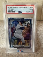 2024 Bowman Chrome Mega Box Ben Rice Prospects RC PSA 9 Mint!! 🔥🔥