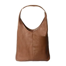 Leather Tote Bag for Women - Multipurpose Hobo Carry Shoulder Bag by KPL Tan
