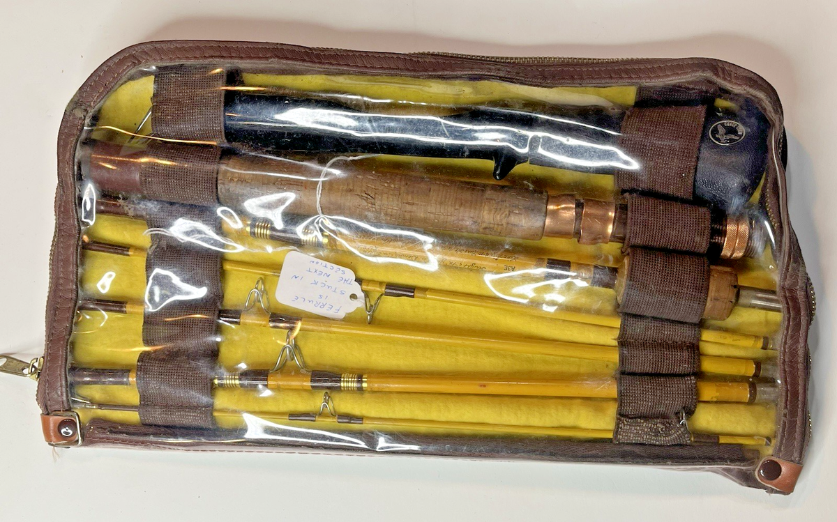 Vintage Eagle Claw Trailmaster TR603 8-Pc 5-Way Rod Set w/ Case