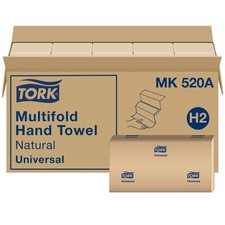 Tork Multifold Hand Towel, Natural, 100 recycled, FSC certified, Compatible ...